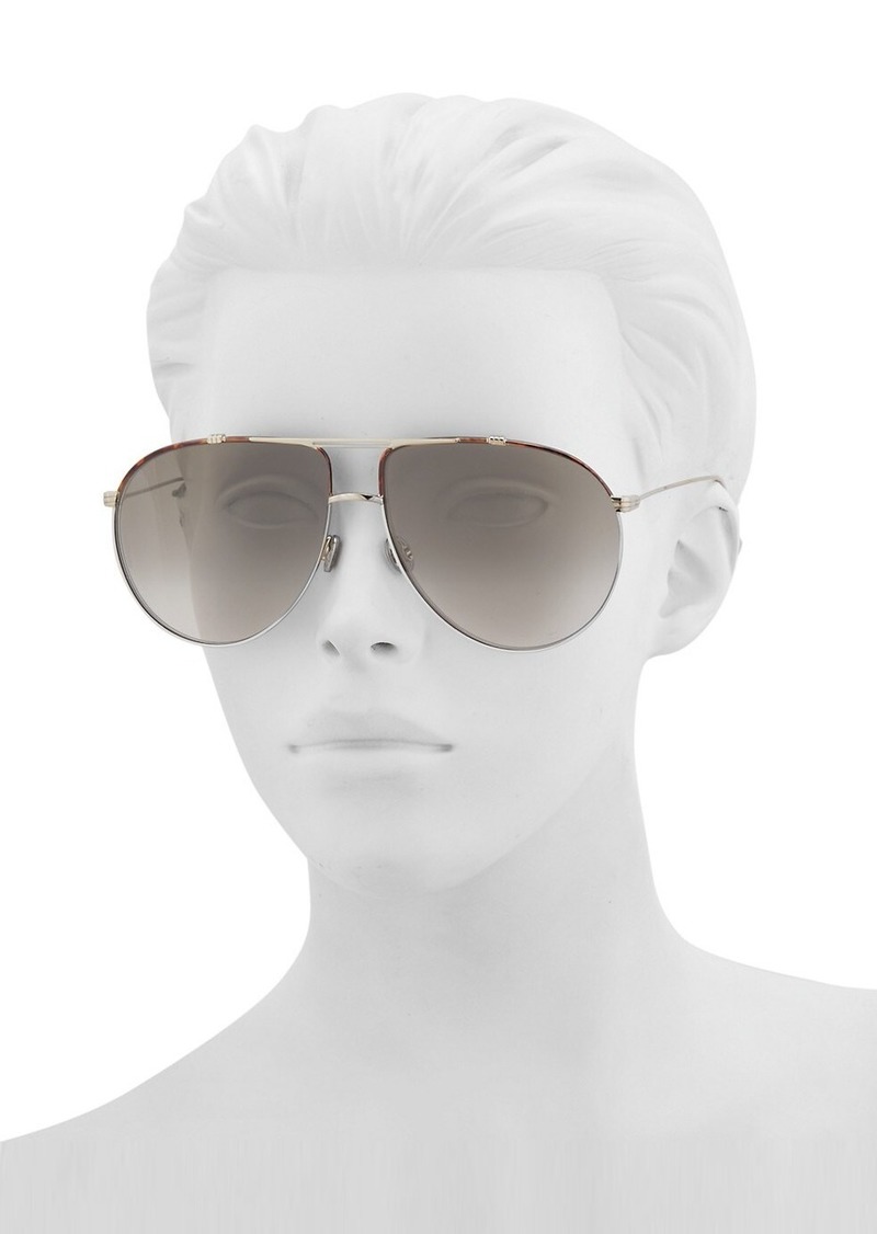 dior christian dior monsieur 63mm oversize aviator sunglasses