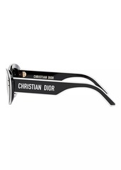 Christian Dior DiorPacific B1U 53MM Butterfly Sunglasses
