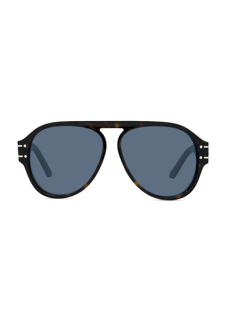 dior 58mm pilot sunglasses