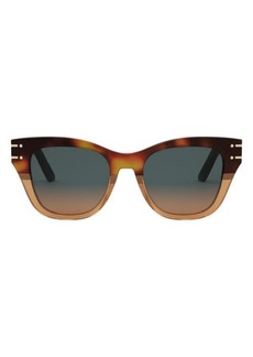 Christian Dior 'Diorsignature B4I 52mm Butterfly Sunglasses