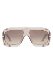 Christian Dior 'DiorSignature M1U 58mm Rectangular Sunglasses
