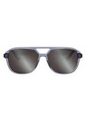 Christian Dior InDior N1I 57mm Pilot Sunglasses
