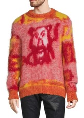 Christian Dior Lion Mohair & Wool Blend Sweater