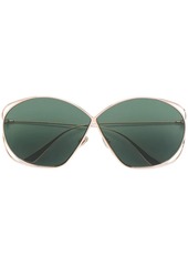Christian Dior oversized tinted lens sunglasses