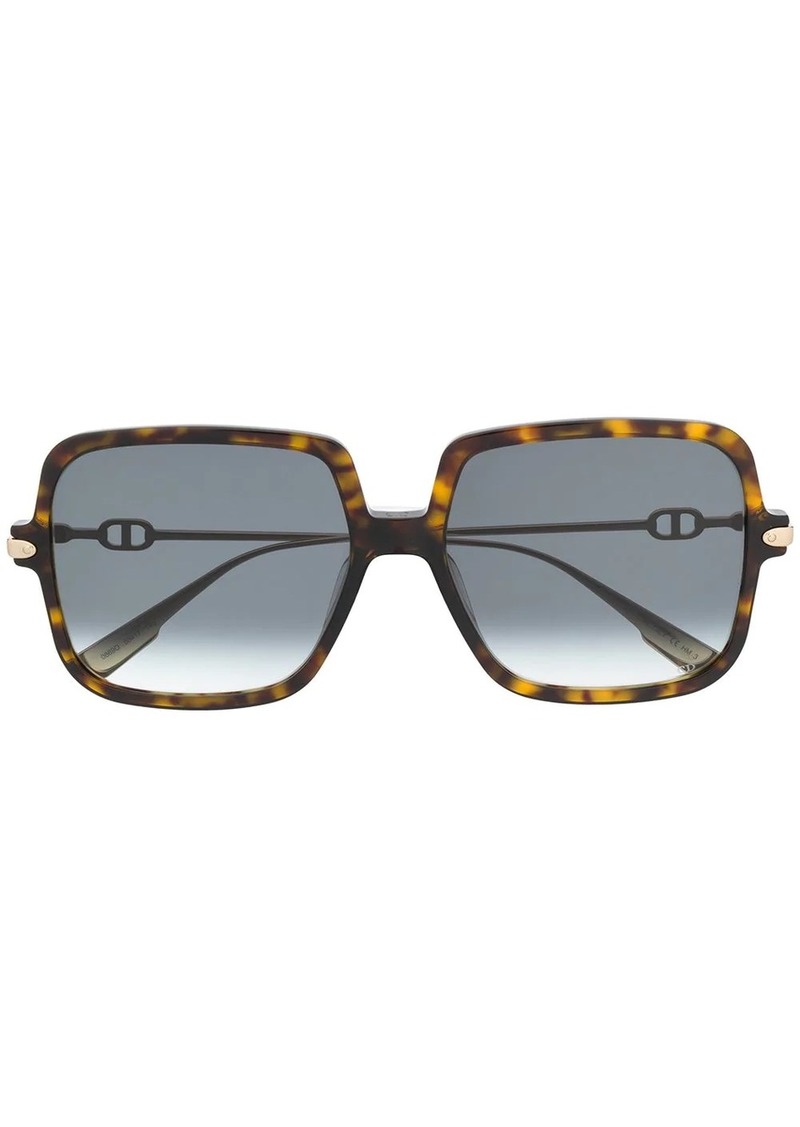 christian dior 58mm square sunglasses