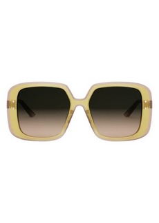 Christian Dior ‘DiorHighlight S3F 56mm Square Sunglasses