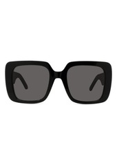 Christian Dior Wildior S3U 55mm Square Sunglasses