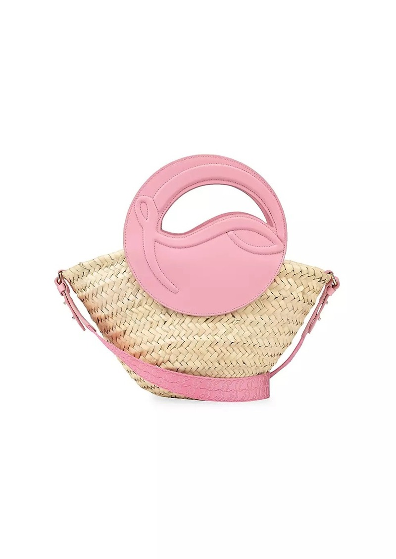 Christian Louboutin Biloumoon Raffia Beach Bag