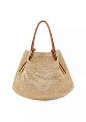 Christian Louboutin By My Side Raffia Beach Bag