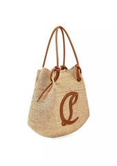 Christian Louboutin By My Side Raffia Beach Bag