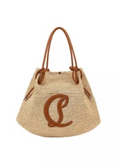 Christian Louboutin By My Side Raffia Beach Bag