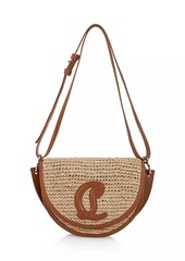 Christian Louboutin By My Side Raffia Crossbody Bag