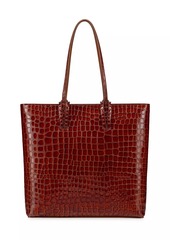 Christian Louboutin Cabata Crocodile-Embossed Leather Tote Bag