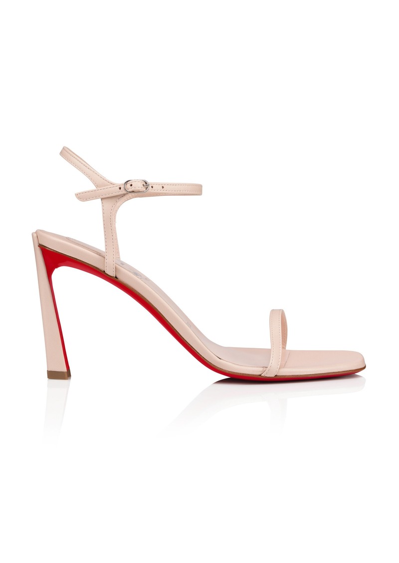 Christian Louboutin - Condora 85mm Leather Sandals - Neutral - IT 36 - Moda Operandi