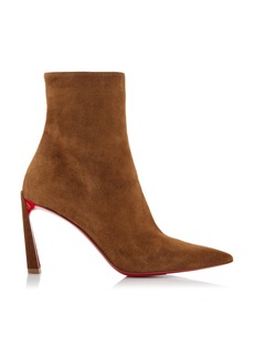 Christian Louboutin - Condora 85mm Suede Ankle Boots - Tan - IT 37 - Moda Operandi