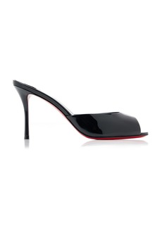 Christian Louboutin - Dolly 85mm Patent Leather Mule Pumps - Black - IT 36 - Moda Operandi