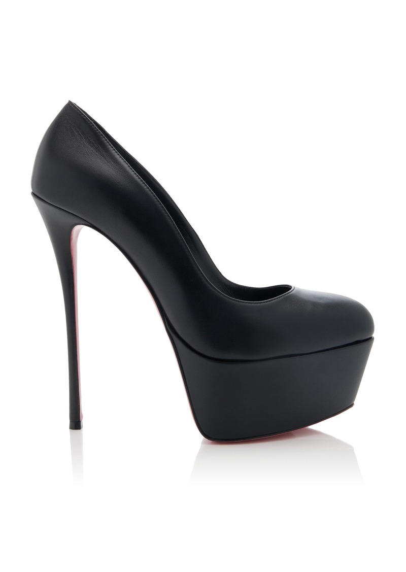 Christian Louboutin - Dolly Alta 160mm Leather Platform Pumps - Black - IT 38 - Moda Operandi