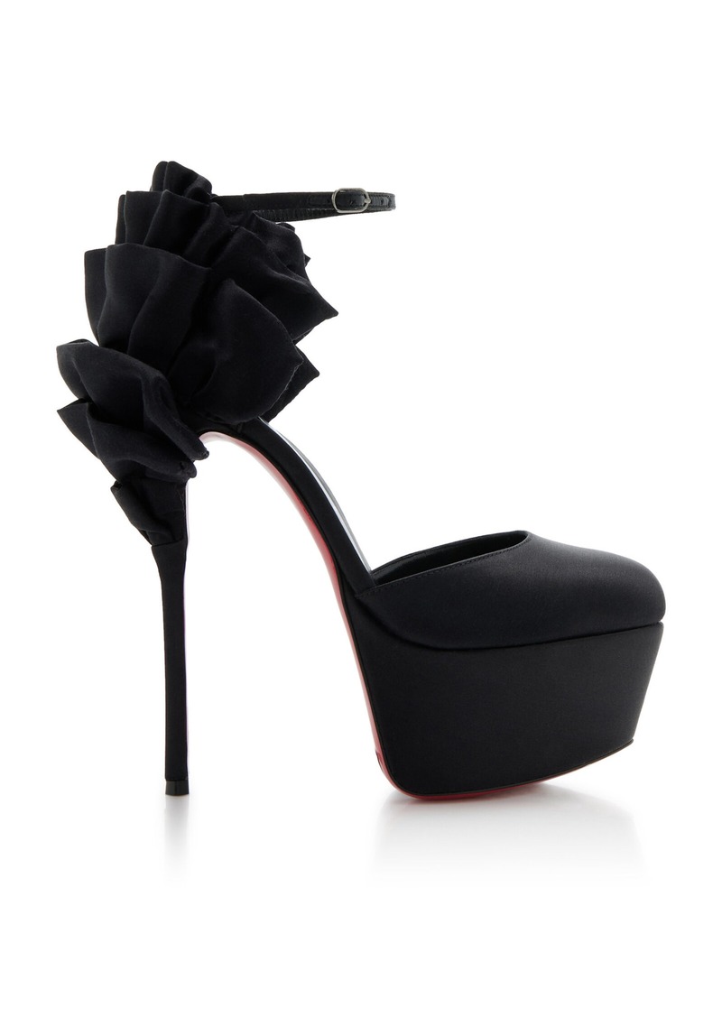 Christian Louboutin - Exclusive Maria 160mm Satin Pumps - Black - IT 40 - Moda Operandi