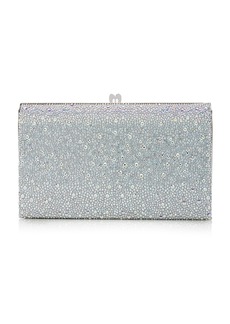 Christian Louboutin - Fetish Crystal-Embellished Clutch - Silver - OS - Moda Operandi