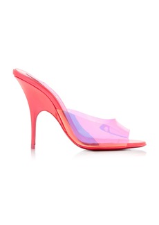 Christian Louboutin - Just Arch 100mm Patent Leather and PVC Sandals - Pink - IT 37 - Moda Operandi
