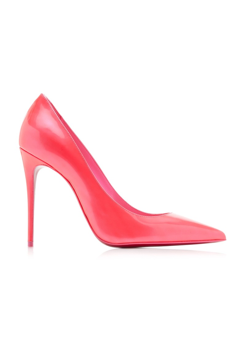 Christian Louboutin - Kate 100mm Patent Leather Pumps - Pink - IT 40 - Moda Operandi