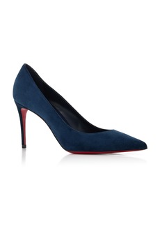 Christian Louboutin - Kate 85mm Veau Velours Pumps - Blue - IT 37 - Moda Operandi