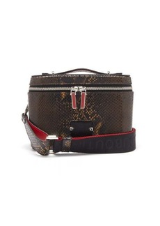 Christian Louboutin - Kypipouch Python-effect Leather Cross-body Bag - Mens - Brown