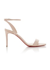 Christian Louboutin - Loubi Girl 85mm Leather Sandals - Neutral - IT 39.5 - Moda Operandi