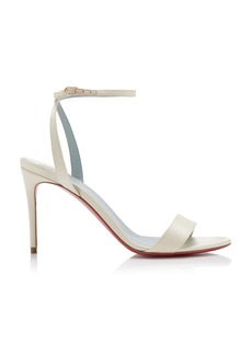 Christian Louboutin - Loubi Girl 85mm Satin Sandals - White - IT 36 - Moda Operandi