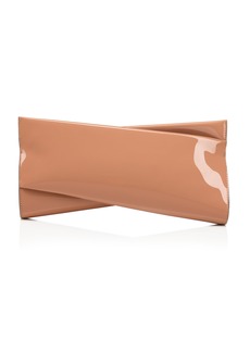 Christian Louboutin - Loubitwist Multi Patent Leather Clutch - Neutral - OS - Moda Operandi