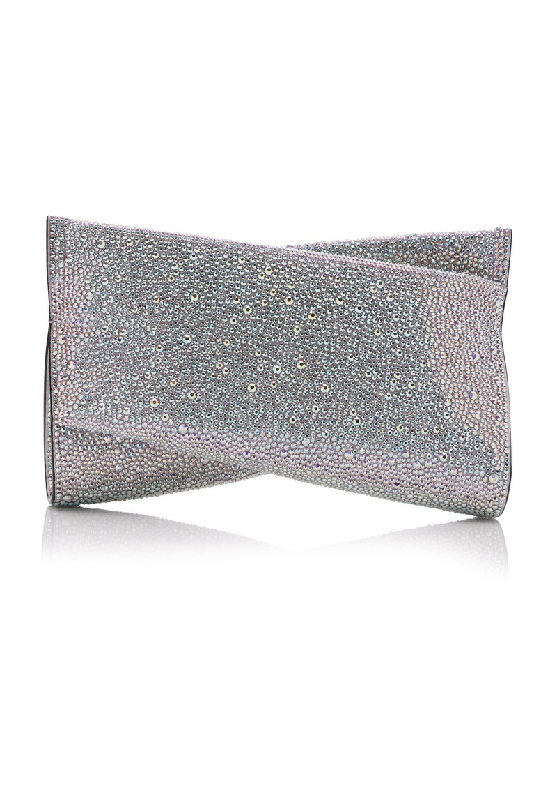 Christian Louboutin - Loubitwist Small Crystal Clutch - Silver - OS - Moda Operandi