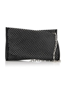 Christian Louboutin - Loubitwist Small Studded Leather Clutch - Black - OS - Moda Operandi