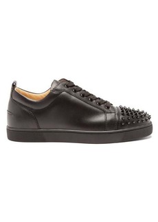 Christian Louboutin - Louis Junior Spike-embellished Leather Trainers - Mens - Black