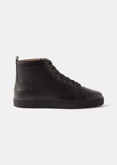 Christian Louboutin - Louis Leather High-top Trainers - Mens - Black