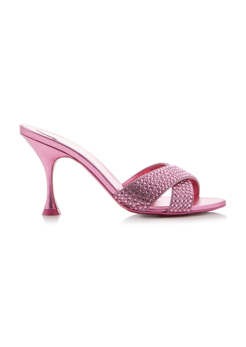 Christian Louboutin - Mariza Is Back 85mm Crystal-Embellished Suede Pumps - Pink - IT 36 - Moda Operandi