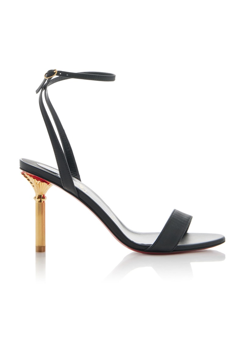 Christian Louboutin - Mascasandal 85mm Leather Pumps - Black - IT 38 - Moda Operandi