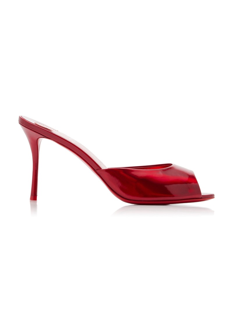 Christian Louboutin - Me Dolly 85mm Patent Leather Mules - Red - IT 36 - Moda Operandi