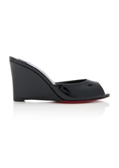 Christian Louboutin - Me Dolly 85mm Patent Leather Wedge Pumps - Purple - IT 35.5 - Moda Operandi