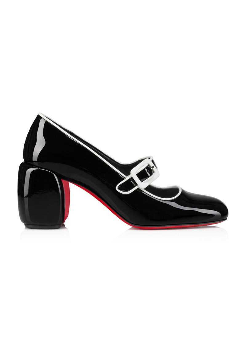 Christian Louboutin - Mini Babe 70mm Patent Leather Pumps - Black - IT 36 - Moda Operandi