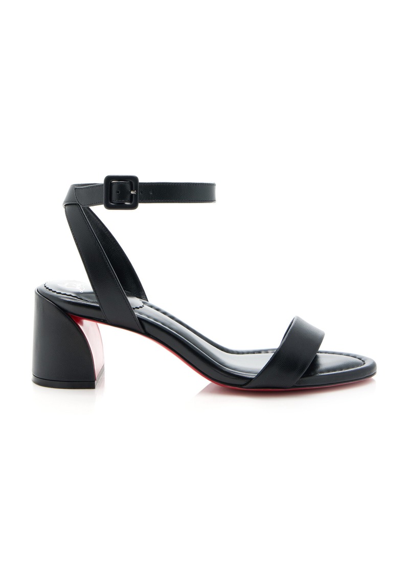 Christian Louboutin - Miss Sabina Leather Sandals - Black - IT 37.5 - Moda Operandi