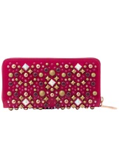 Christian Louboutin - Panettone embellished patent-leather continental wallet - Pink - OneSize