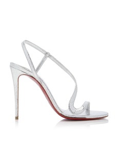 Christian Louboutin - Rosalie 100mm Star Leather Sandals - Silver - IT 35 - Moda Operandi