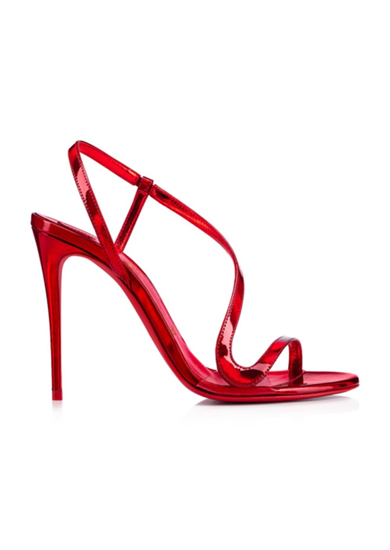 Christian Louboutin - Rosalie Psychic 100mm Patent Leather Sandals - Red - IT 39 - Moda Operandi