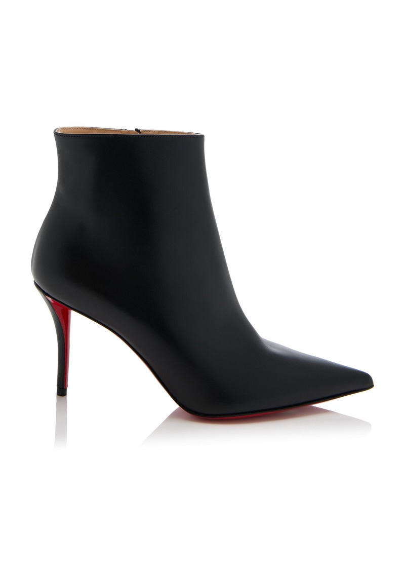 Christian Louboutin - So Apostropha 80mm Leather Ankle Boots - Black - IT 39 - Moda Operandi