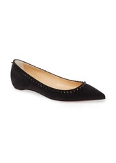 Christian Louboutin Anjalina Spike Flat in Black at Nordstrom