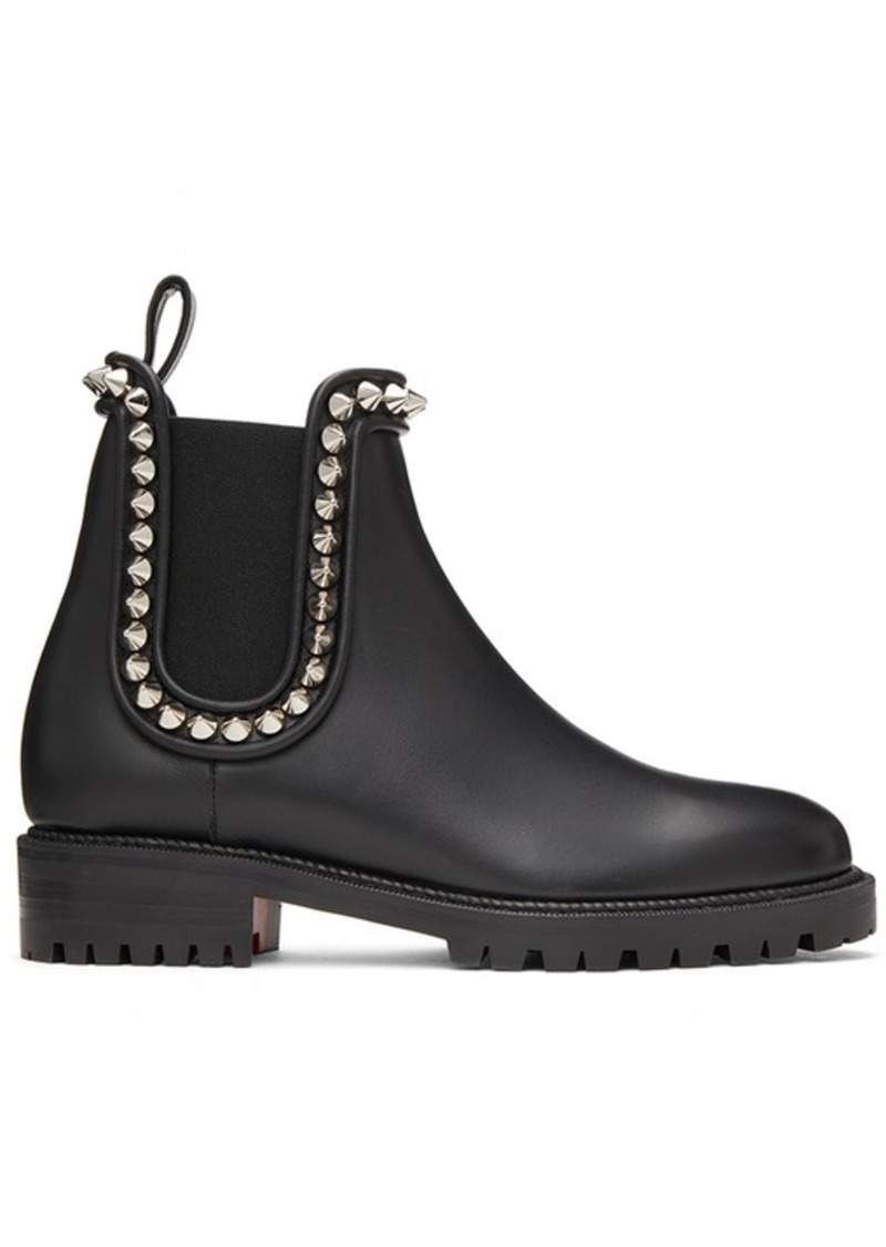 Christian Louboutin Black Capahutta Flat Boots