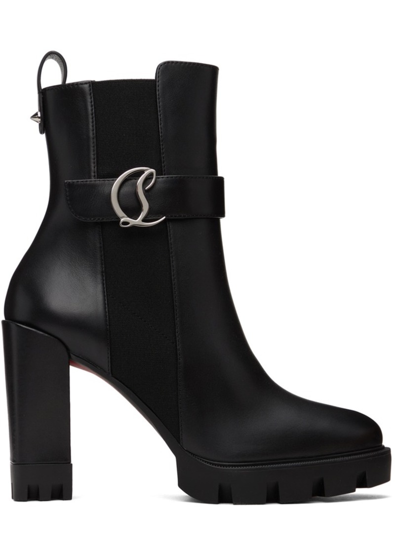Christian Louboutin Black CL Lug Chelsea Boots