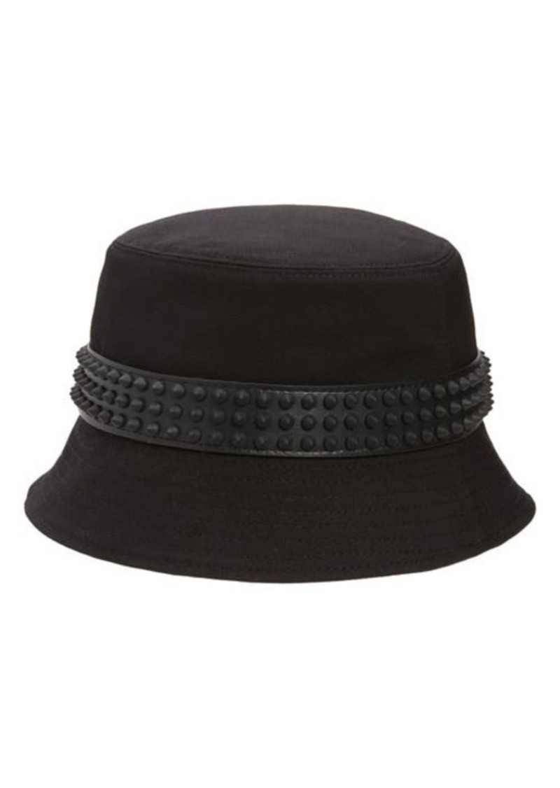 Christian Louboutin Bobino Spike Band Cotton Bucket Hat