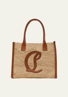 Christian Louboutin By My Side Large Tote in Raffia with CL Logo