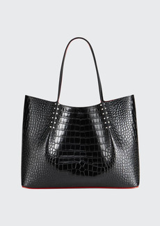 Christian Louboutin Cabarock Large in Croc Embossed Leather